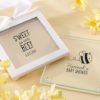 Personalized Glass Coasters-Kate's Sweet as Can Bee Baby Shower Collection (Set of 12)