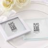 Personalized Glass Coaster - Eat, Drink & Be Married (Set of 12)