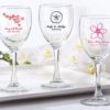 Personalized 8.5 oz. Wine Glass - Wedding
