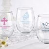 Personalized 15 oz. Stemless Wine Glass - Religious