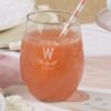 Personalized 9 oz. Stemless Wine Glass - Kate's Rustic Bridal Shower Collection