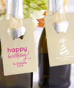 Personalized Gold Credit Card Bottle Opener - Birthday