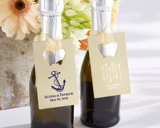 Personalized Gold Credit Card Bottle Opener - Wedding/Bridal