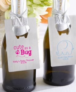 Personalized Silver Credit Card Bottle Opener - Baby Shower