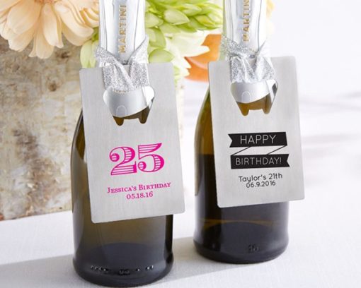 Personalized Silver Credit Card Bottle Opener - Birthday