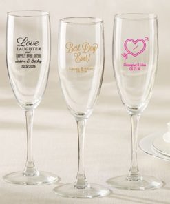 Personalized Champagne Flute - Wedding