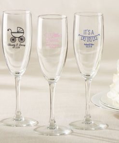 Personalized Champagne Flute - Baby Shower