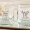 Personalized 9 oz. Rocks Glass - The Hunt Is Over