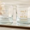 Personalized Rocks Glasses - Mr. & Mrs.