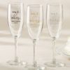 Personalized Champagne Flute - Mr. & Mrs.