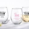Personalized 9 oz. Stemless Wine Glass - Little Princess