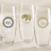 Personalized 9 oz. Stemless Champagne Glass - Indian Jewel