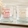 Personalized 9 oz. Rocks Glass - Making Spirits Bright