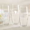 Personalized 9 oz. Stemless Champagne Glass - English Garden