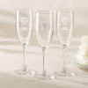 Personalized Champagne Flute - English Garden