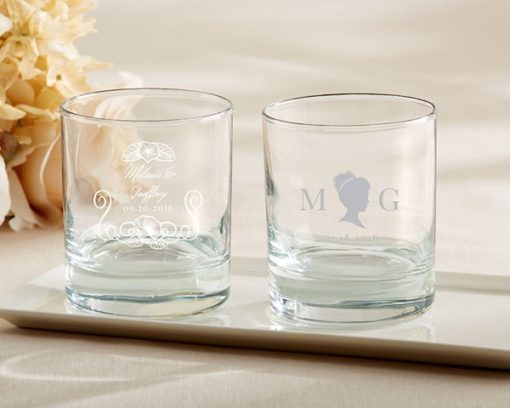 Personalized 9 oz. Rocks Glasses - English Garden