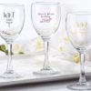 Personalized 8.5 oz. Wine Glass - Vineyard