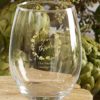 Personalized 9 oz. Stemless Wine Glass - Thanksgiving