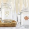 Personalized 16 oz. Mason Jar Mug - Thanksgiving