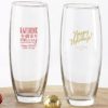 Personalized 9 oz. Stemless Champagne Glass - Holiday