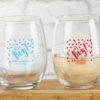Personalized 9 oz. Stemless Wine Glass - It's a Boy!