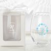 Personalized 9 oz. Stemless Wine Glass - Ethereal