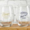 Personalized 9 oz. Stemless Wine Glass - Party Time