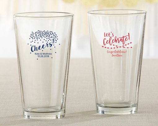 Personalized 16 oz. Pint Glass - Party Time