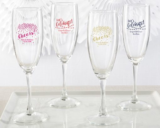 Personalized Champagne Flute - Party Time