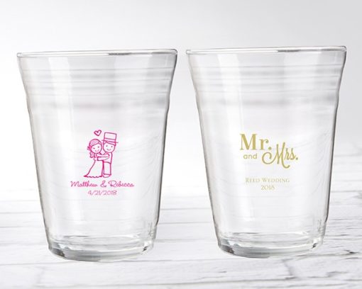 Personalized Party Cup Glass - Wedding