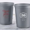 Personalized 16 oz. Stadium Cup - Milestone Birthday