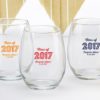 Personalized 15 oz. Wine Glass - Class of 2017