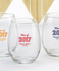 Personalized 15 oz. Wine Glass - Class of 2017