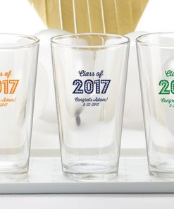 Personalized 16 oz. Pint Glass - Class of 2017