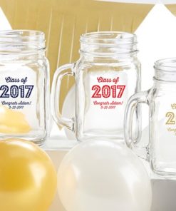 Personalized 16 oz. Mason Jar Mug - Class of 2017