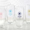 Personalized 9 oz. Stemless Champagne Glass - Sunflower