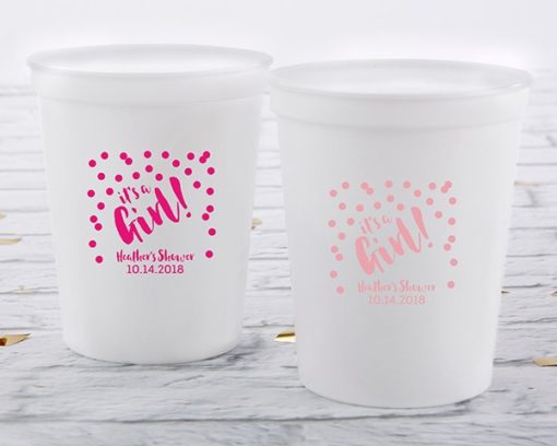Personalized 16 oz. Stadium Cup - It's a Girl!