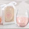 Personalized 15 oz. Stemless Wine Glass - Modern Classic