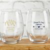Personalized 9 oz. Stemless Wine Glass - Winter