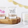 Personalized Shot Glass/Votive Holder - Wedding