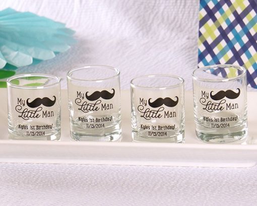 Personalized Printed Shot Glass/Votive Holder - My Little Man