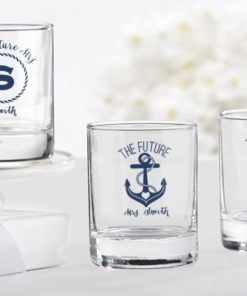 Personalized Shot Glass/Votive Holder - Kate's Nautical Bridal Shower Collection