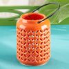 Tropical Chic Ceramic Cutout Lantern