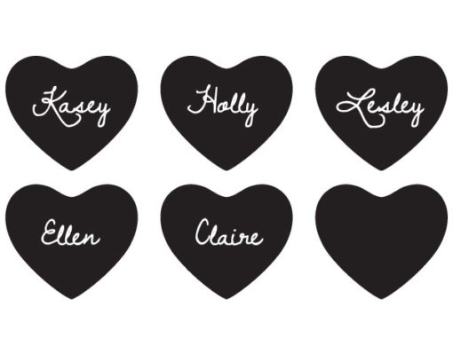 Chalk Heart Stickers (Set of 12)