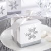 "Winter Dreams" Laser-Cut Snowflake Favor Box (Set of 24)