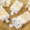 "Treasures" Gold Damask Favor Box (Set of 24) (Available Personalized)