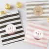 Striped Paper Favor Bags - Vineyard (Set of 25)