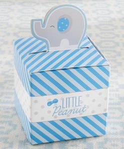 Little Peanut Elephant Favor Box (Set of 24) (Blue)