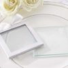 White Glass Coaster Gift Sleeve (Set of 12)