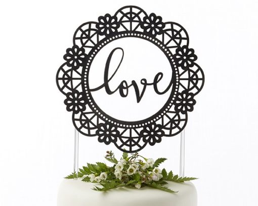 Love Lasercut Cake Topper